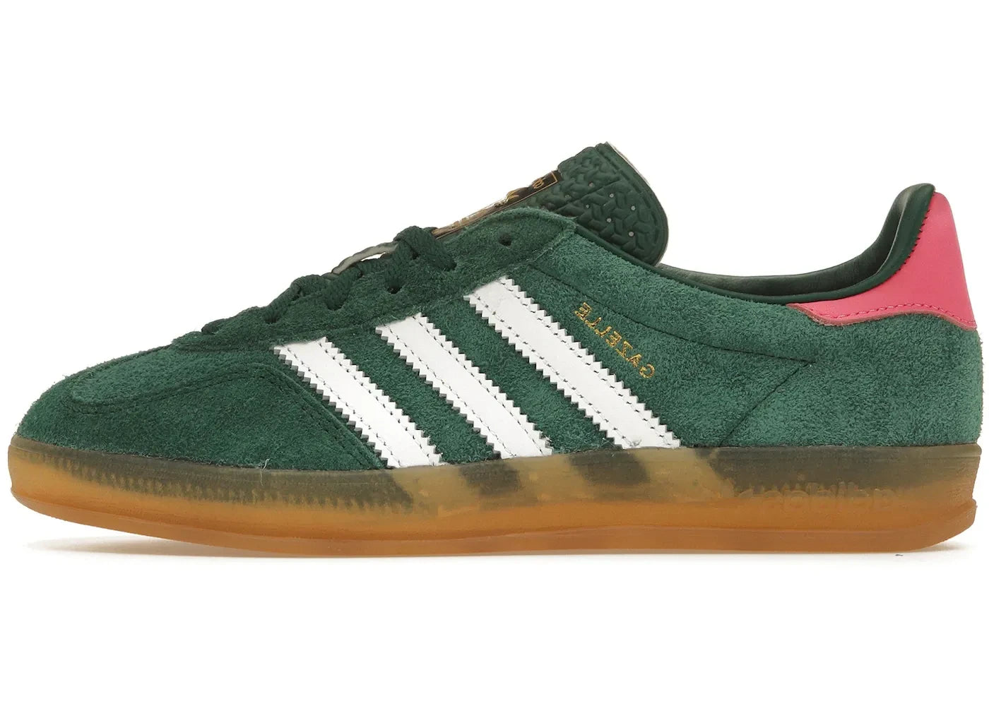 Adidas Gazelle Indoor Collegiate Green Lucid Pink (Women's)