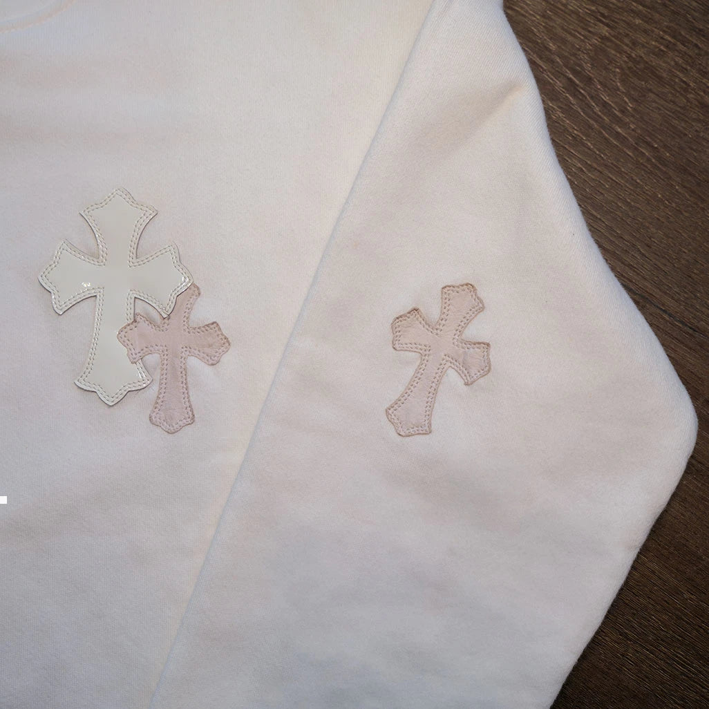 Chrome Hearts White Cross Patch Sweatshirt