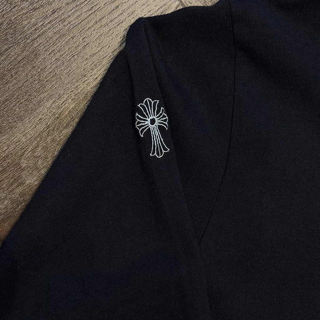 Chrome Hearts Vertical Logo Long Sleeve T-Shirt