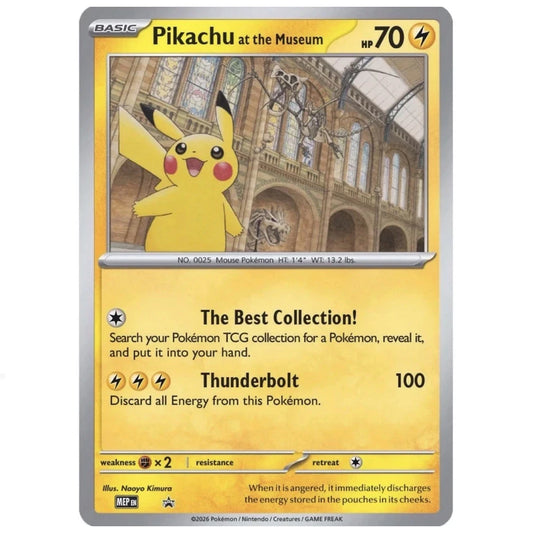 Pikachu at the Museum Pokémon Natural History Museum Promo (Ungraded)