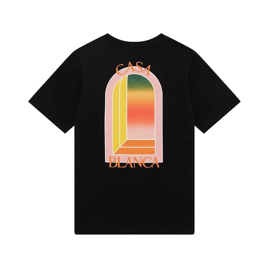 Casablanca gradient arch logo regular fit cotton t-shirt