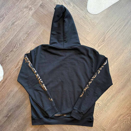 Chrome Hearts Black Brown Zip Up Hoodie