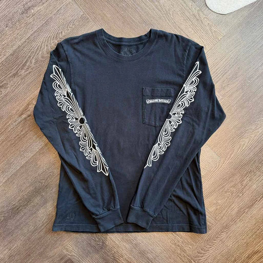 Chrome Hearts Floral Aspen Long Sleeve T-Shirt
