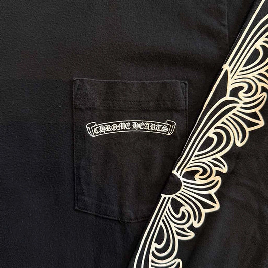 Chrome Hearts Floral Aspen Long Sleeve T-Shirt