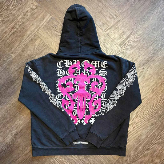 Chrome Hearts Eye Chart Dagger Zip-Up Hoodie