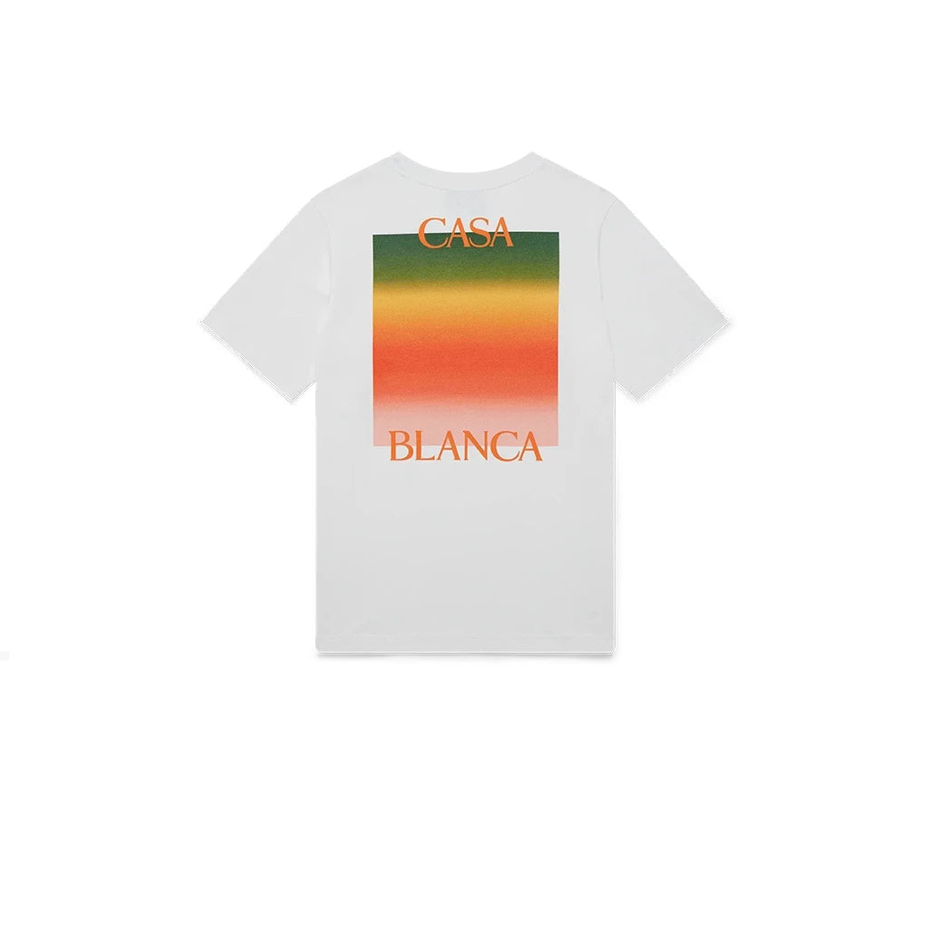Casablanca Gradient Casa Logo T-Shirt – White