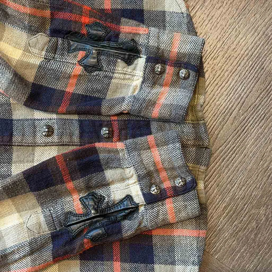 Chrome Hearts Red Blue Wool Jacket