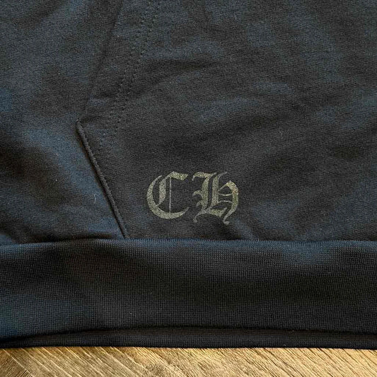 Chrome Hearts Scroll Pullover Hoodie Black White