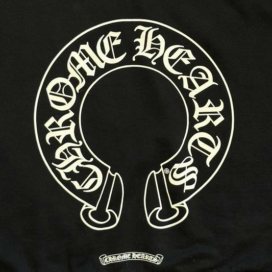 Chrome Hearts Black Floral Horseshoe Sweatshirt