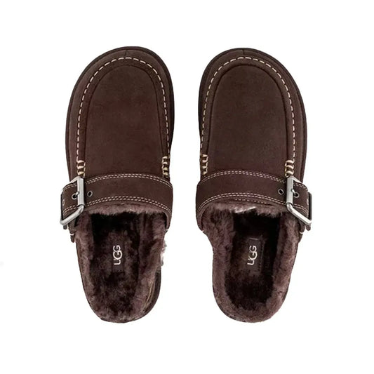 UGG Goldenstar Evelina Clog 'Burnt Cedar Brown W