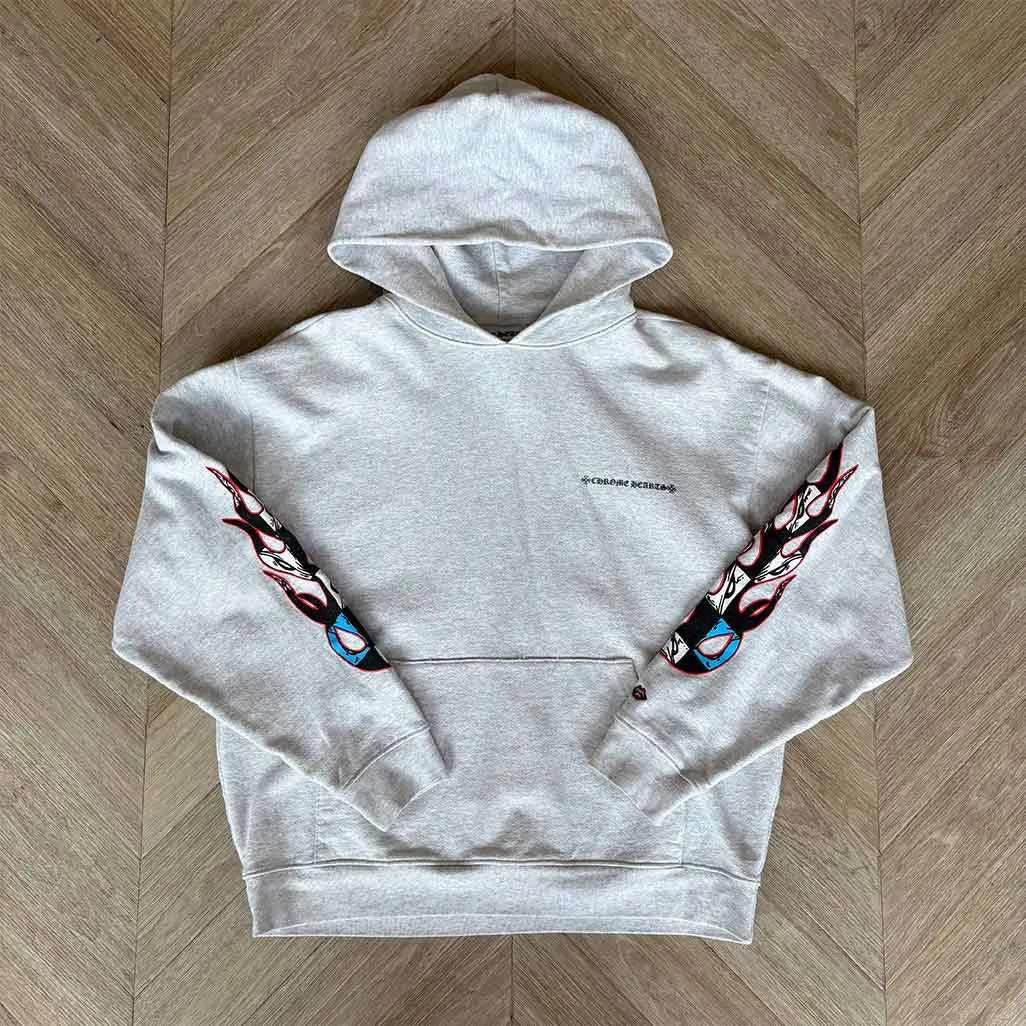 Chrome Hearts Sex Records Hoodie Grey Multicoloured
