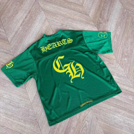 Chrome Hearts Green Jersey Yellow Shortsleeve