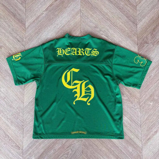 Chrome Hearts Green Jersey Yellow Shortsleeve