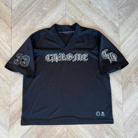 Chrome Hearts Black Jersey Shortsleeve CH