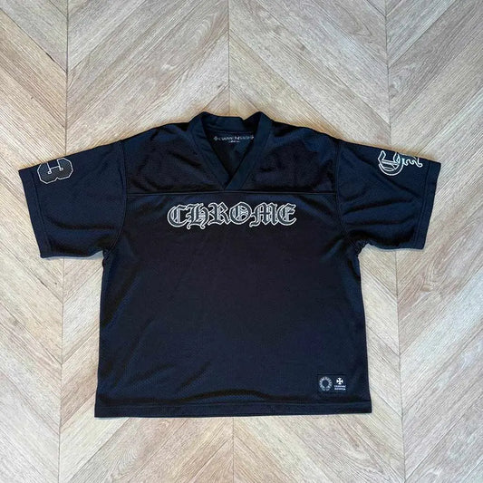 Chrome Hearts Black Jersey Shortsleeve CH