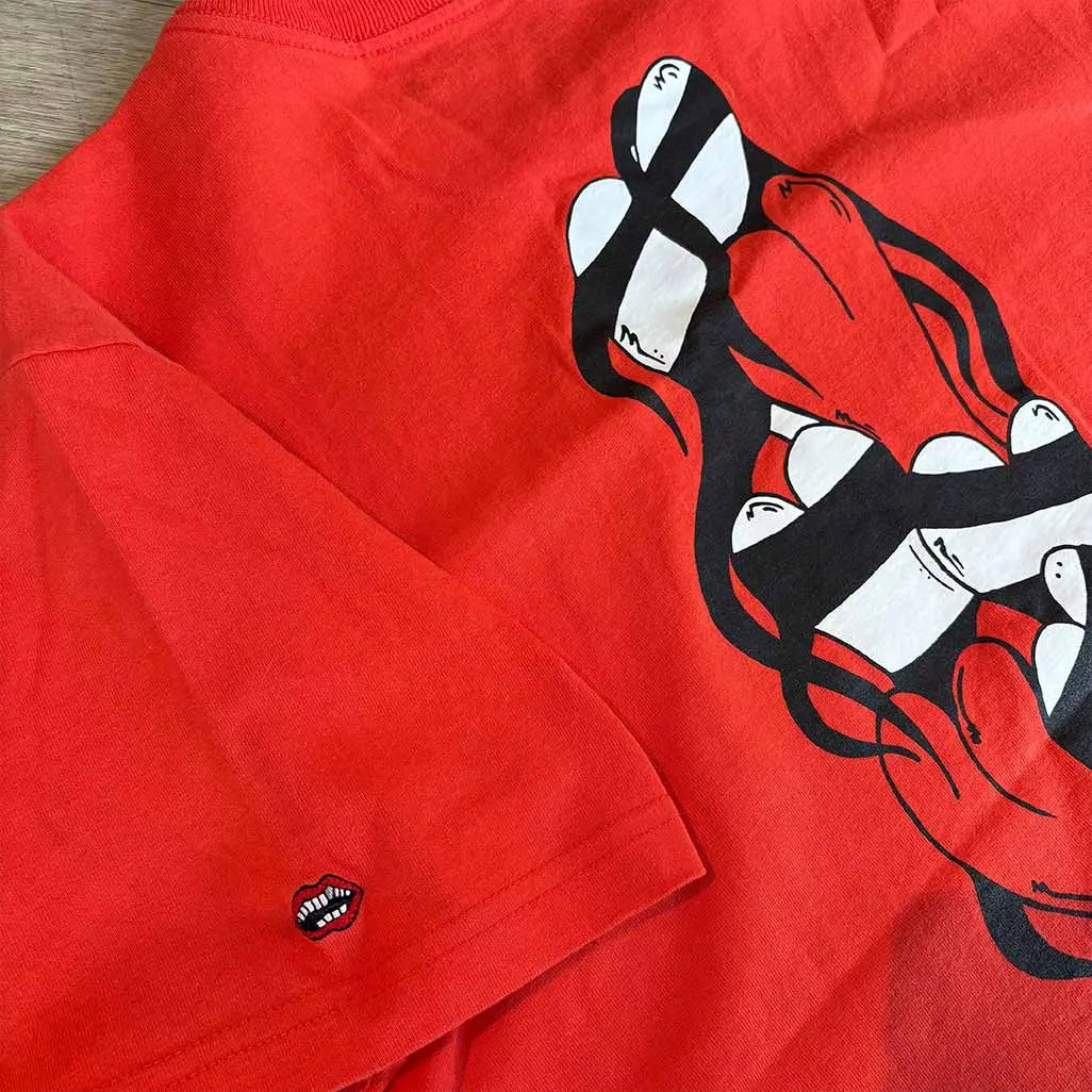 Chrome Hearts Red Purple “Sick Heart” Tshirt