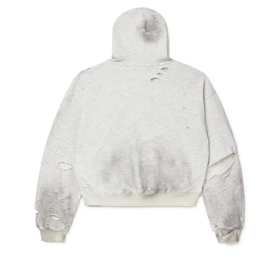Vale Forever Chain Hoodie - Heather Grey | Distressed Streetwear Hoodie