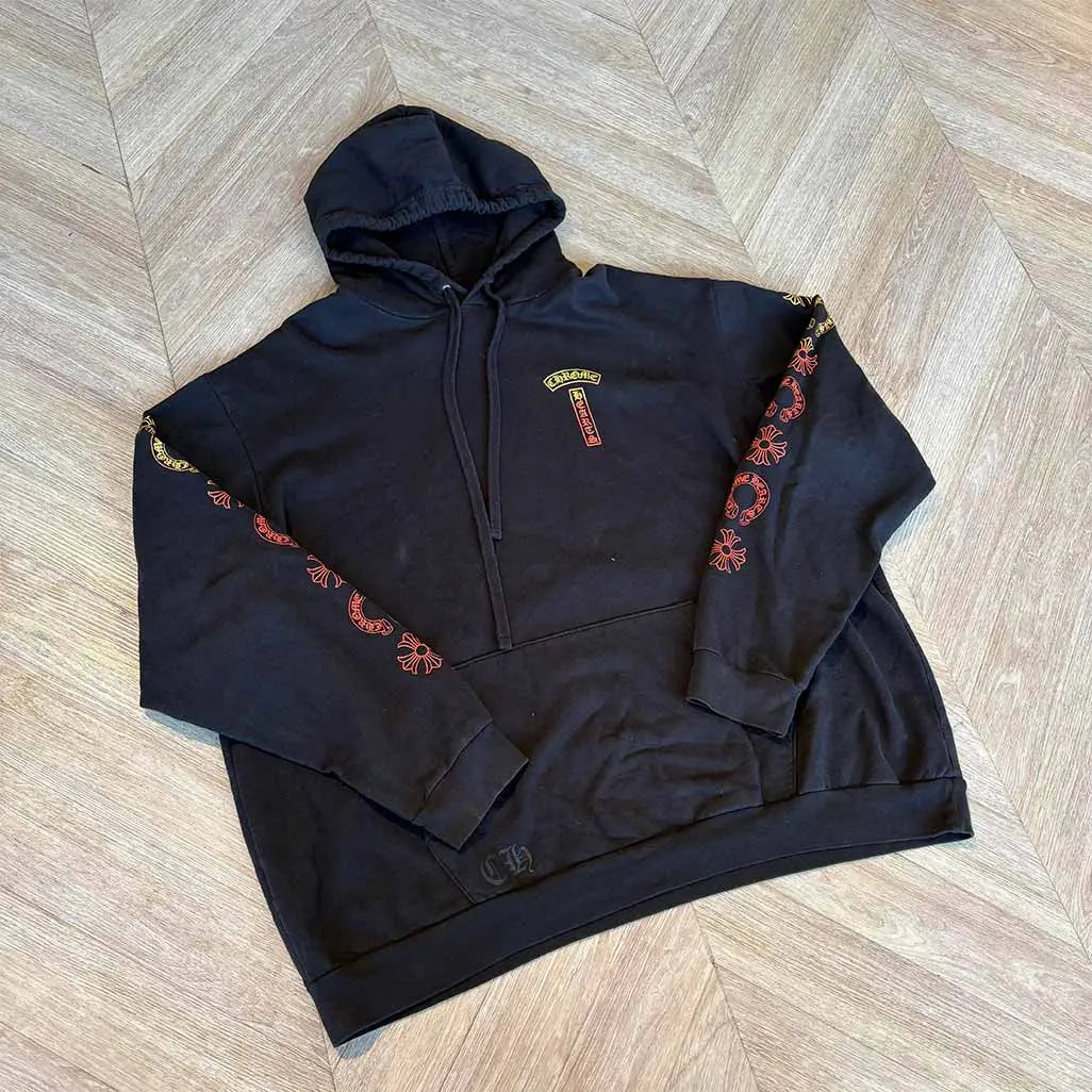 Chrome Hearts Sunset Faded Hoodie Black