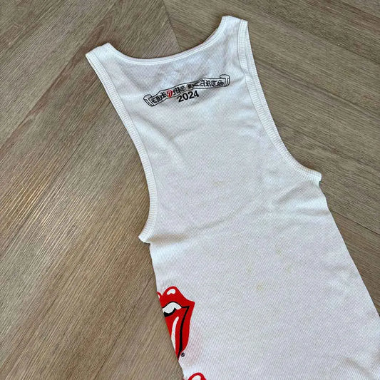 Chrome Hearts Rolling Stones Vest White
