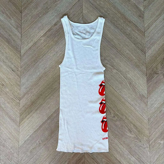 Chrome Hearts Rolling Stones Vest White