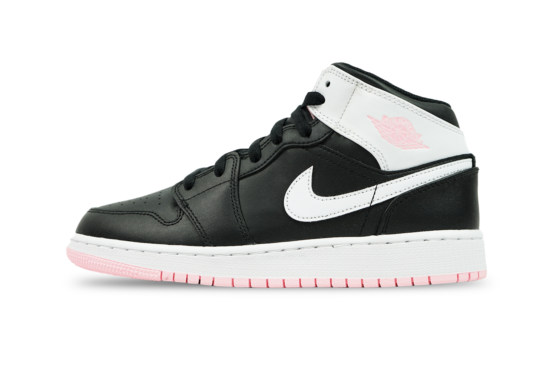 Air Jordan 1 Mid Arctic Pink Black GS