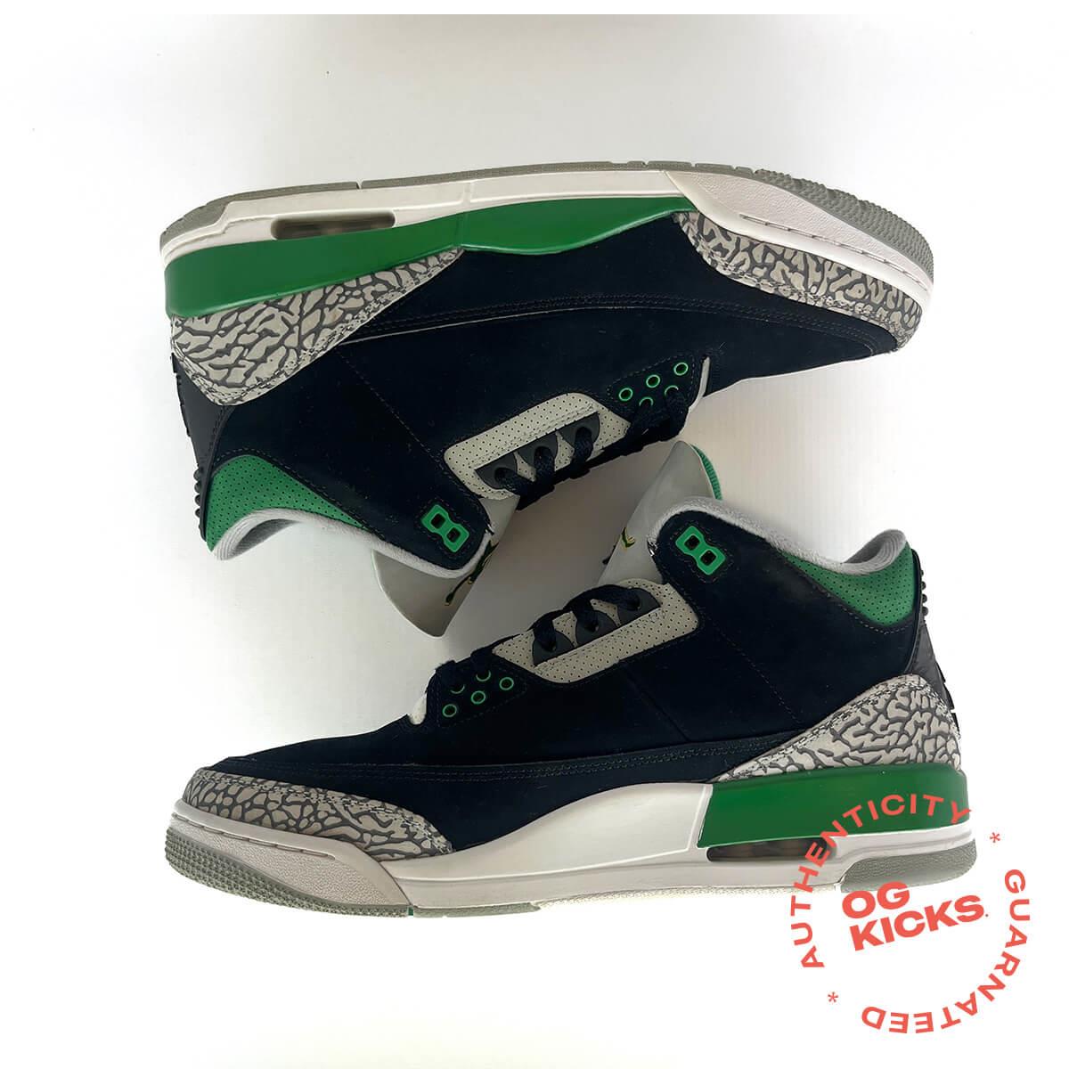 Jordan 3 Retro Pine Green (No Box) UK10