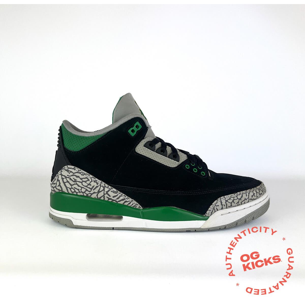 Jordan 3 Retro Pine Green (No Box) UK10
