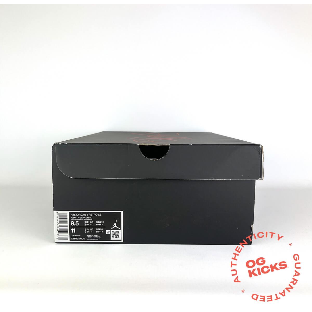 Jordan 4 Retro SE Black Canvas UK8.5