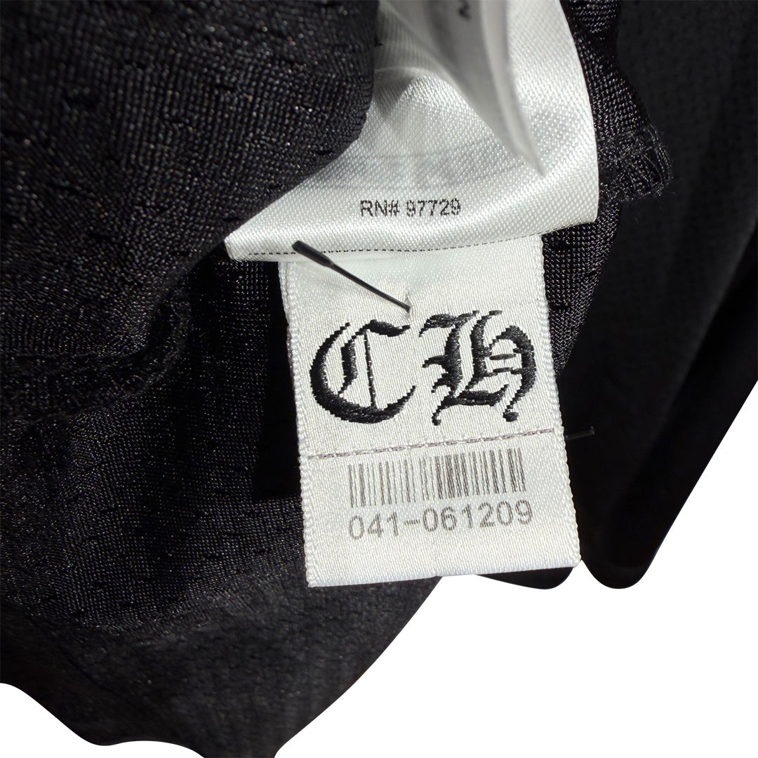 Chrome Hearts "HEARTS" Script Mesh Long Sleeve Jersey Black