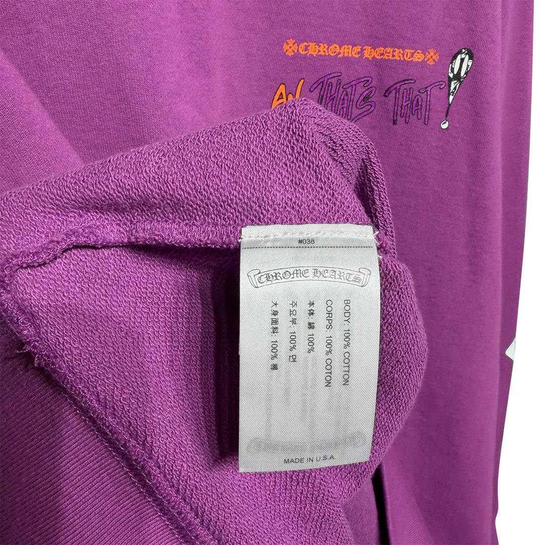 Chrome Hearts Matty Boy I Want More Not Less Purple Hoodie