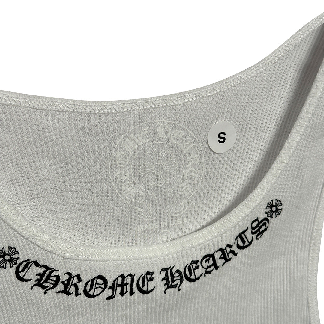 Chrome Hearts Neck Logo Miyumi Sisters White Tank Top