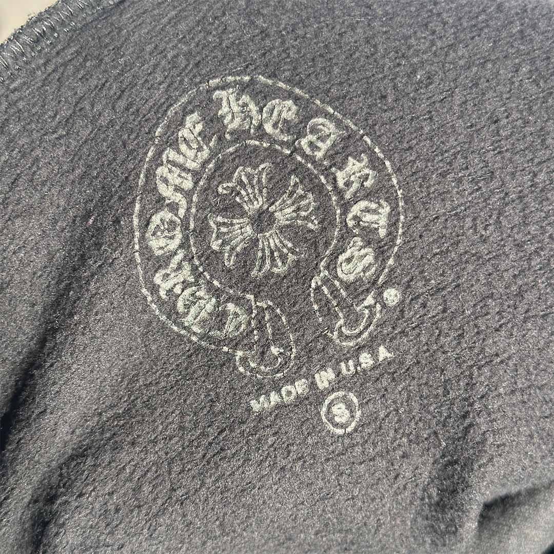 Chrome Hearts Vertical Logo Hoodie Black Brown