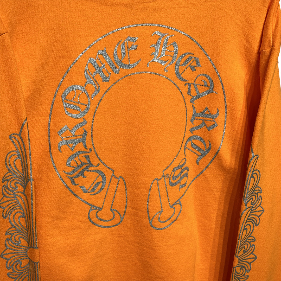 Chrome hearts Horseshoe Miami Exclusive Hoodie Orange