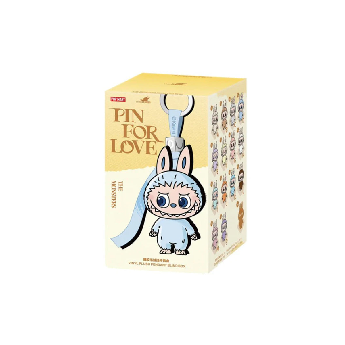 Pop Mart Labubu The Monsters Pin for Love Series Vinyl Plush Pendant (A-M) Single Blind Box