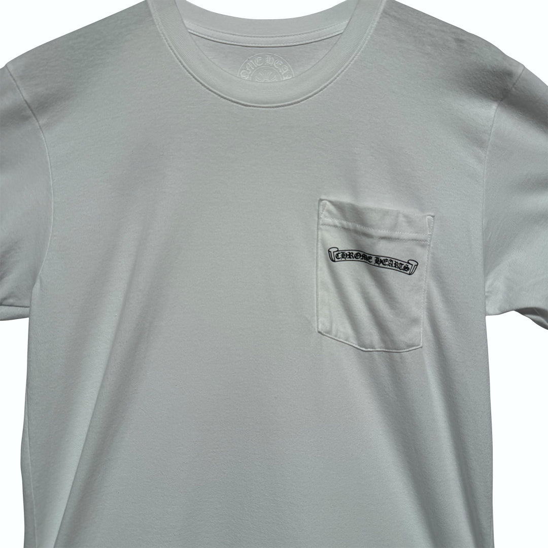 Chrome Hearts Scroll Logo T-Shirt White