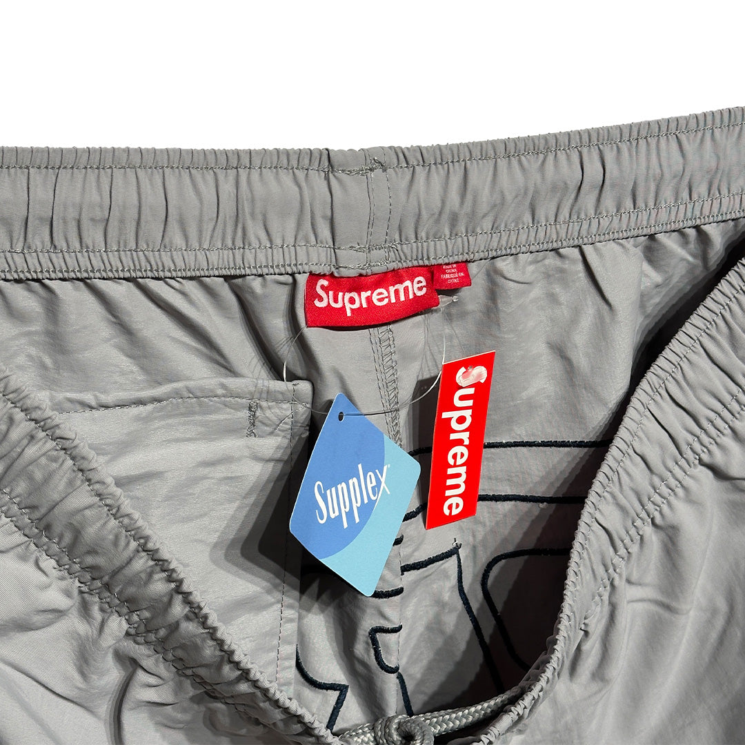Supreme Big Logo Nylon Short Grey