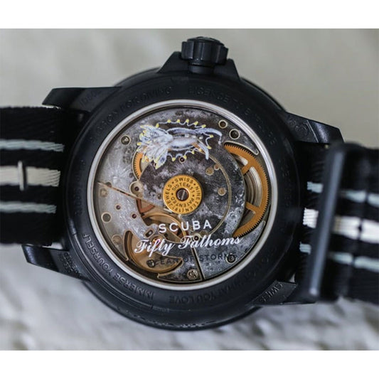 Blancpain x Swatch Scuba Fifty Fathoms Ocean of Storms SO35B400