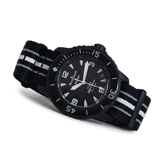 Blancpain x Swatch Scuba Fifty Fathoms Ocean of Storms SO35B400
