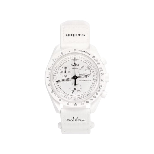 Swatch x Omega Bioceramic Moonswatch Mission To Moonphase Snoopy SO33W700