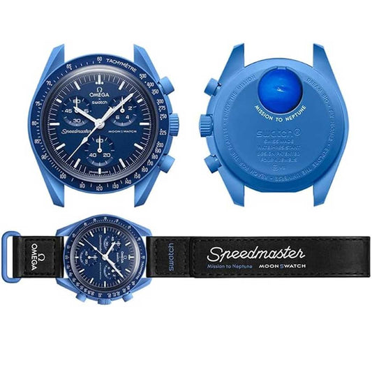 Swatch x Omega Bioceramic Moonswatch Mission to Neptune SO33N100