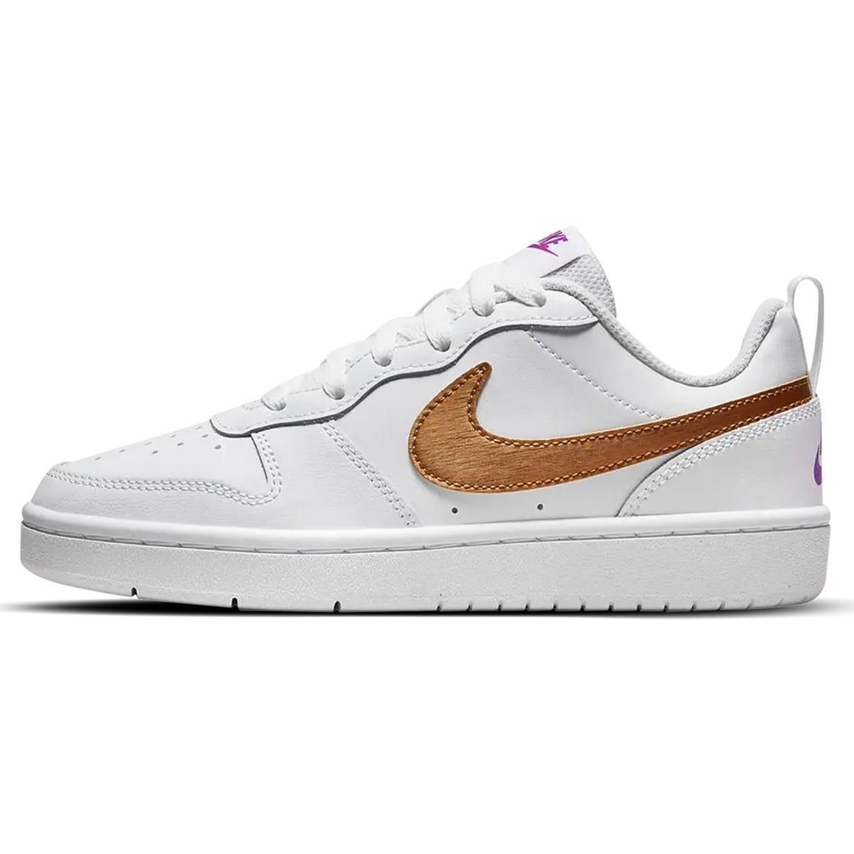 Nike Court Borough Low 2 SE White Metallic Copper GS