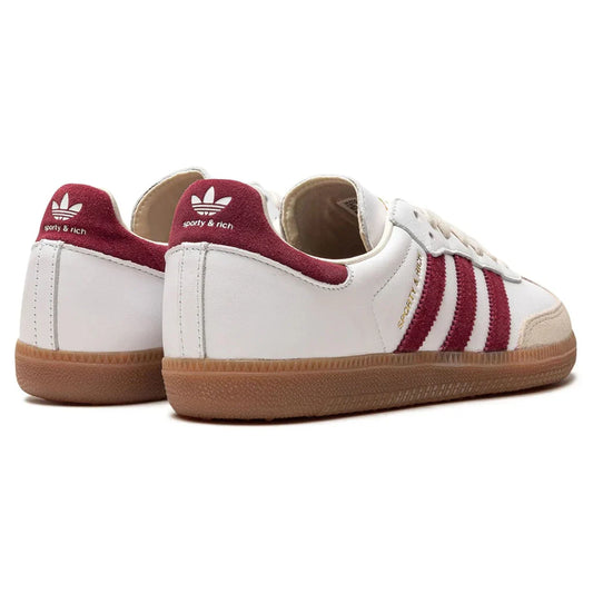 adidas Samba Sporty & Rich White Collegiate Burgundy Women - 3