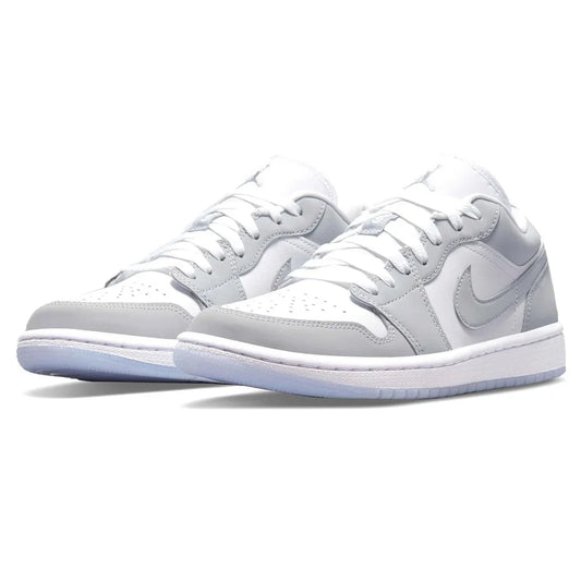 Air Jordan 1 Low White Wolf Grey Women - 2