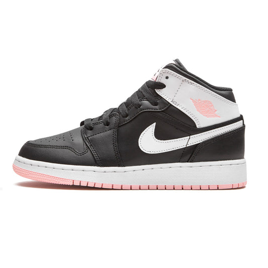 Air Jordan 1 Mid Arctic Pink Black GS
