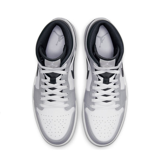 Air Jordan 1 Mid Light Smoke Grey Anthracite GS