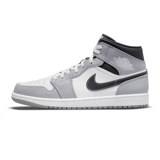Air Jordan 1 Mid Light Smoke Grey Anthracite GS