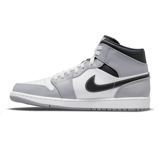 Air Jordan 1 Mid Light Smoke Grey Anthracite GS