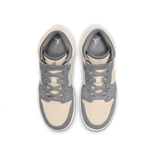 Air Jordan 1 Mid SE Coconut Milk Particle Grey GS