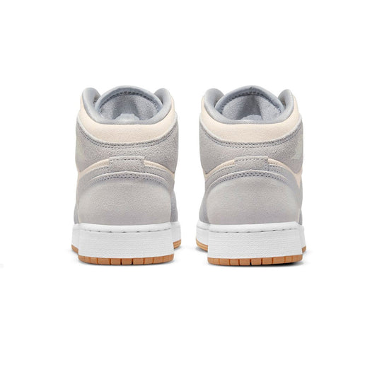 Air Jordan 1 Mid SE Coconut Milk Particle Grey GS