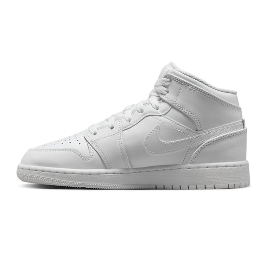 Air Jordan 1 Mid Triple White GS